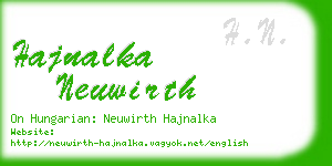 hajnalka neuwirth business card